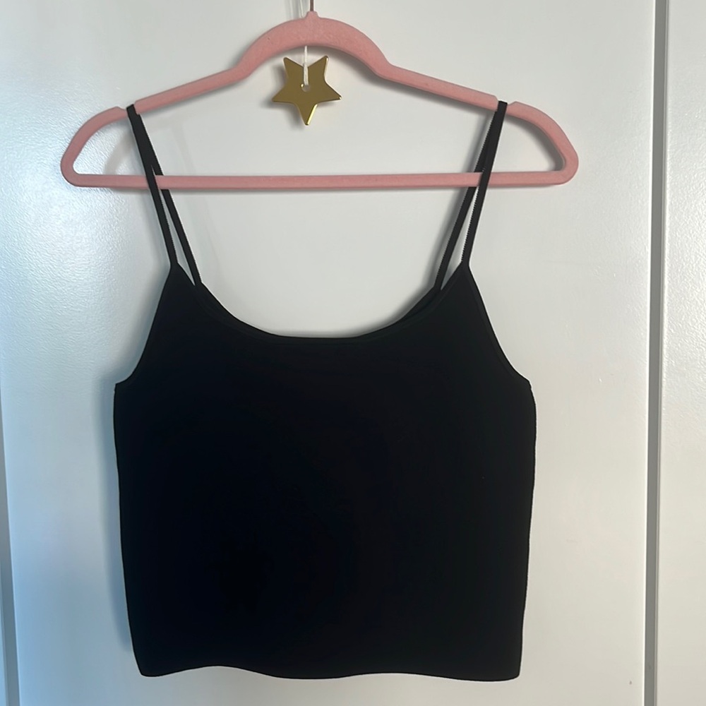 A.L.C. Black cropped tank sz M